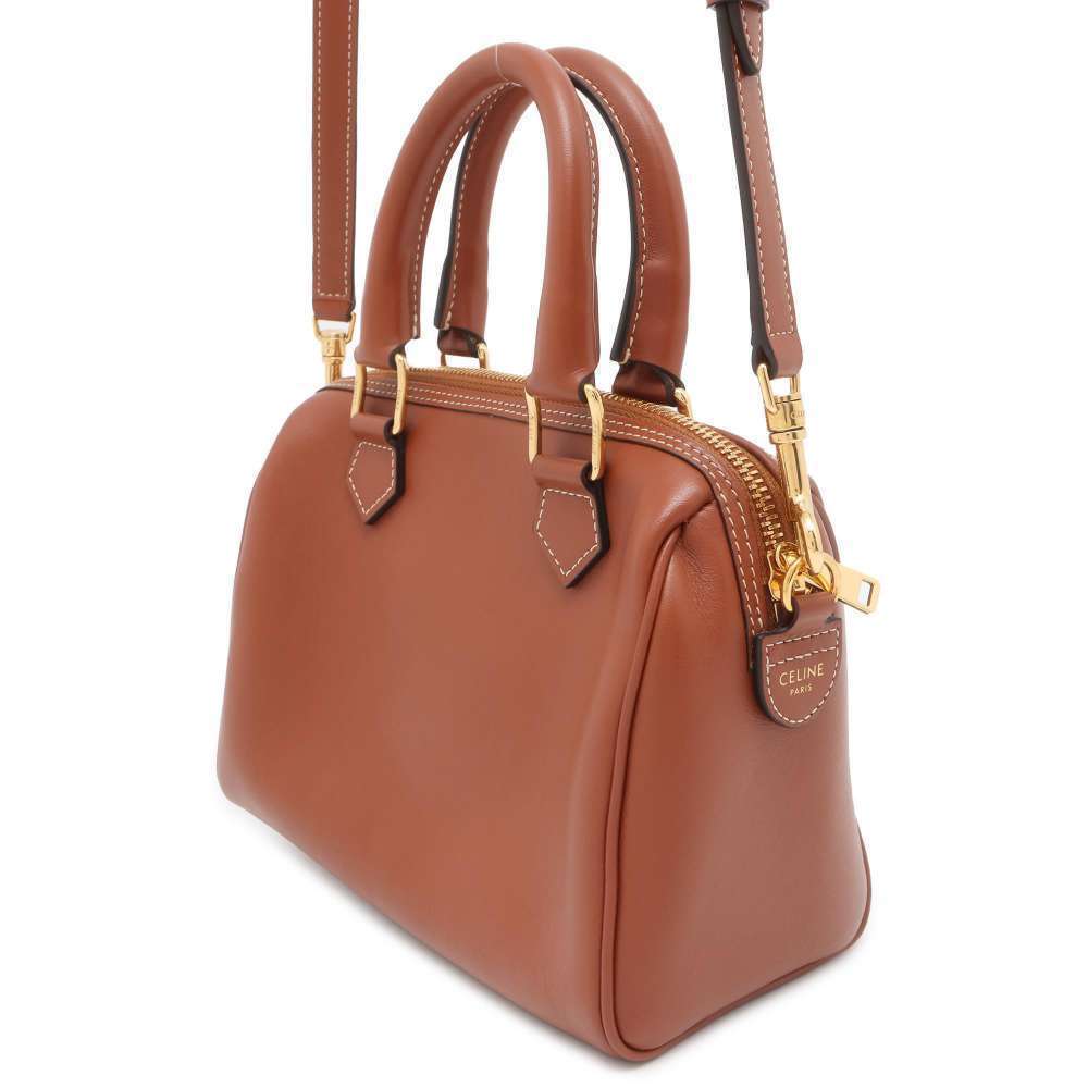 Celine Shoulder Boston Cuir Bag Handbag Triomphe